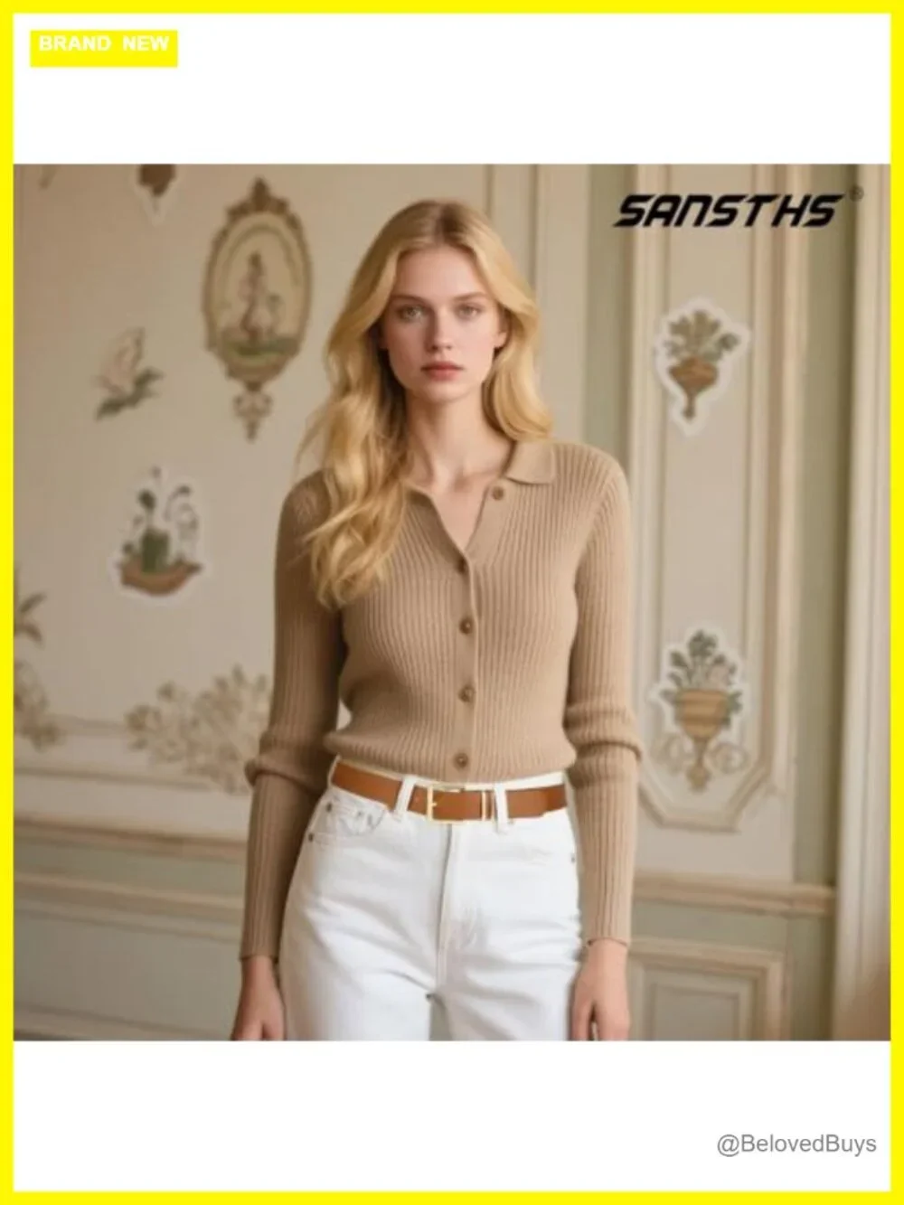 Faux Leather Women's Belt 3 Pack Gold Square Buckle